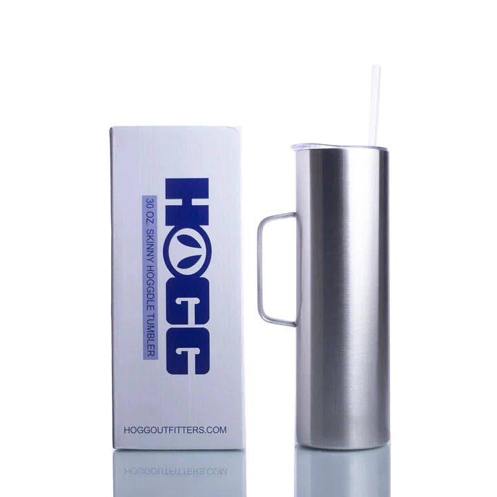 30oz. STRAIGHT HOGGDLE SKINNY TUMBLER W/ SLIDING LID & STRAW - CUSTOM CREATION