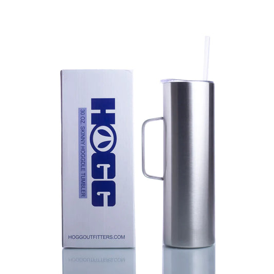 30oz. STRAIGHT HOGGDLE SKINNY TUMBLER W/ SLIDING LID & STRAW - CUSTOM CREATION